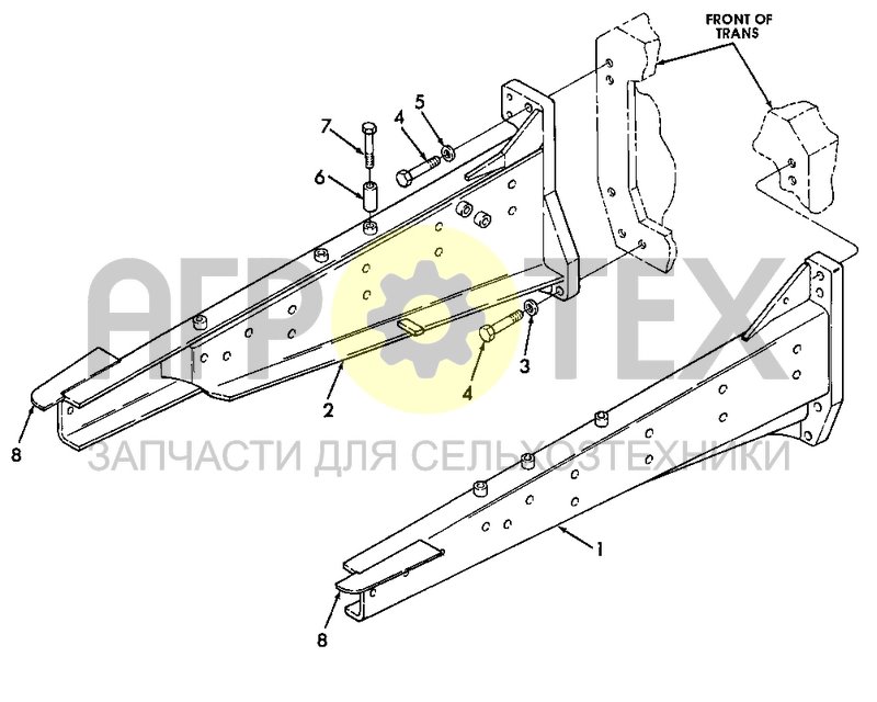 Чертеж Лонжероны рамы (GT.15.002)